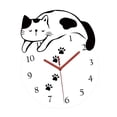 thumbnail image 3 of Reloj colgante de pared acrílico con diseño de gato de dibujos animados, moderno y decorativo, decoración de pared de 24x30cm para regalo de, 3 of 9