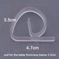 thumbnail image 4 of 24 piezas Clips de plástico para mantel Clips transparentes para mantel Clips de soporte para fiesta Picnic, 4 of 5