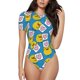 thumbnail image 1 of Fotbe Lovely Duck Body de Mujer con Cuello Redondo y Mangas Cortas, Sin Mangas Ajustado, Suave, Cómodo y Básico-Large, 1 of 7