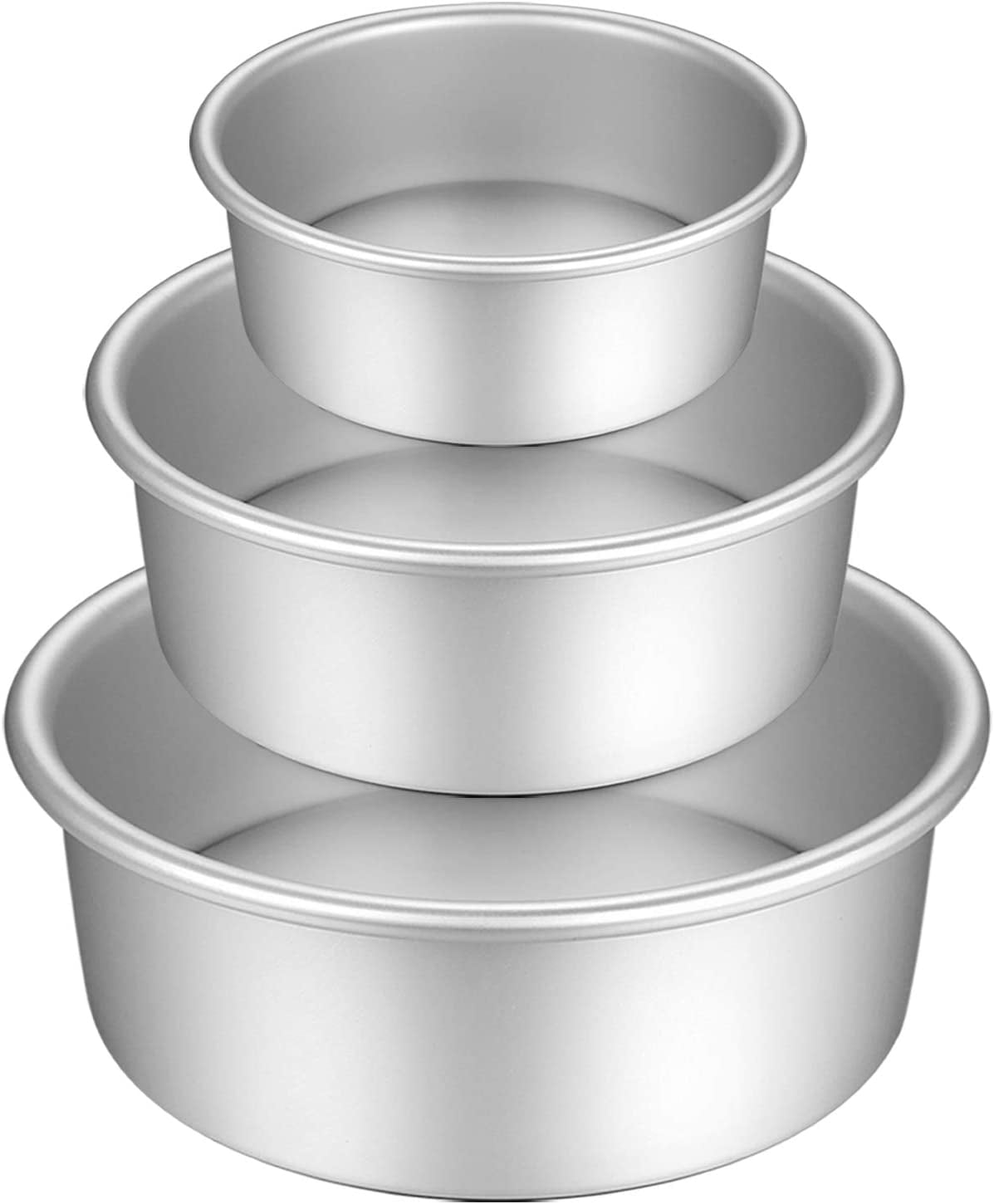 HQILRRA Kuchenformen Set - 6 & 7 Zoll Rundformen Mit Antihaft