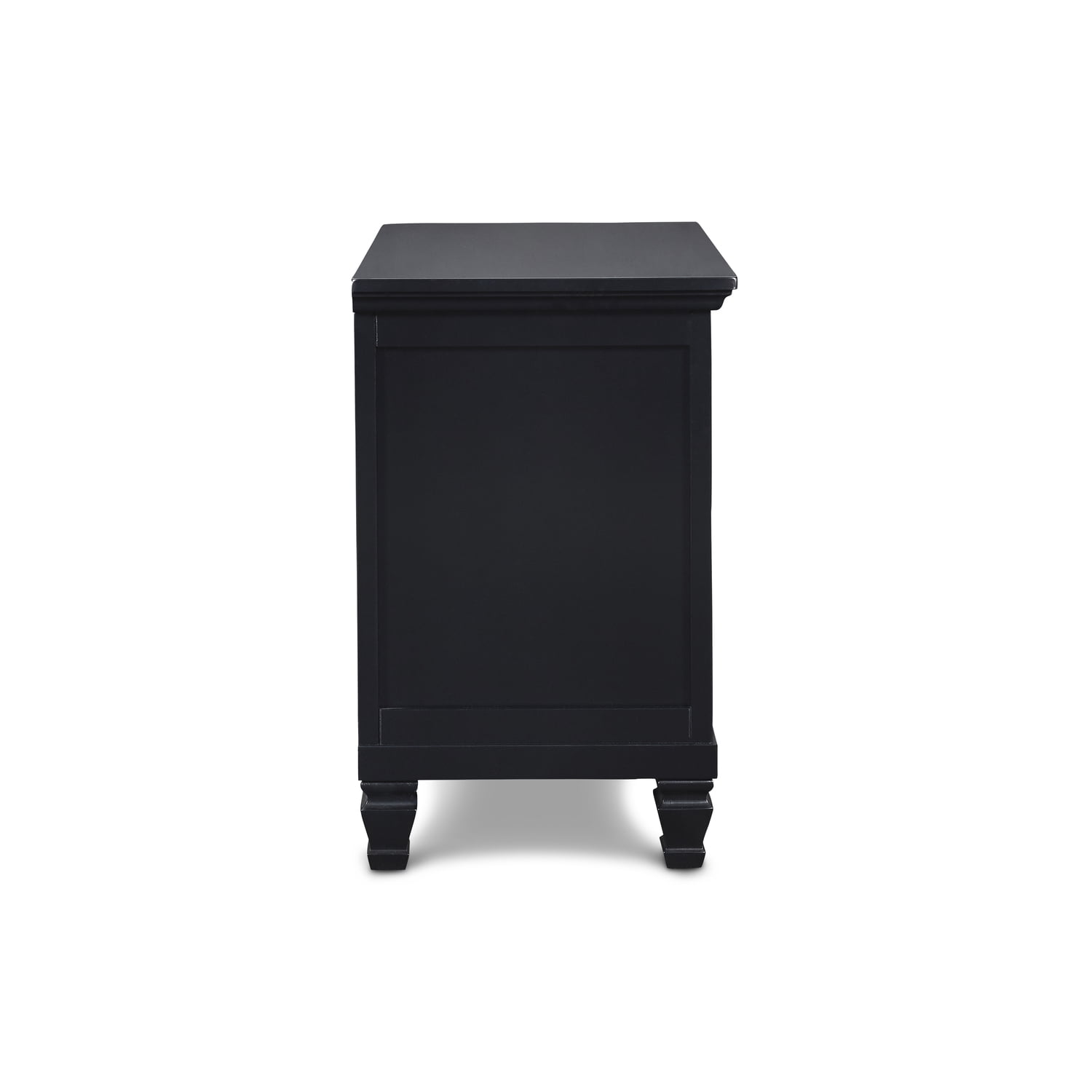 New Classic Furniture Tamarack Solid Wood 2-Drawer Nightstand in Black
