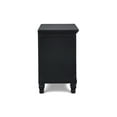 thumbnail image 4 of New Classic Furniture Tamarack Solid Wood 2-Drawer Nightstand in Black, 4 of 7