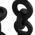 thumbnail image 4 of DecMode 3 Candle Black Wooden Chain Candle Holder, Set of 3, 4 of 10