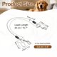thumbnail image 2 of Correa para perro Uxcell, arnés de cinturón de seguridad de 16 pulgadas con clips dobles, acero trenzado, (transparente, 1 pieza), 2 of 7