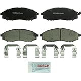 Bosch BC830 QuietCast Premium Ceramic Disc Brake Pad Set For Nissan: 2003-2004 Frontier, 2000-2004 Xterra; Front