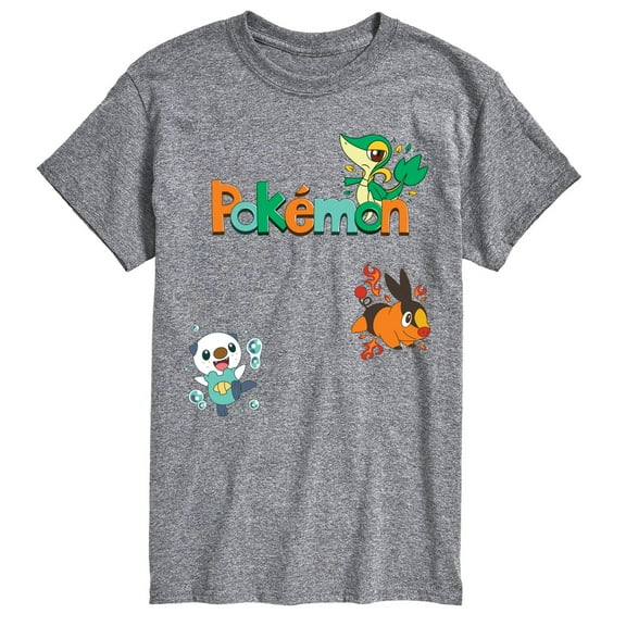 Pokémon - Snivy, Tepig, Oshawott - Men's Short Sleeve Graphic T-Shirt