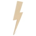 thumbnail image 2 of Lightning Bolt Cutouts 13-7/8 inch, Pack of 50 Wood Door Hanger Blanks, Wooden Craft to Paint, Wooden Cutout for Crafts, by Woodpeckers, 2 of 5