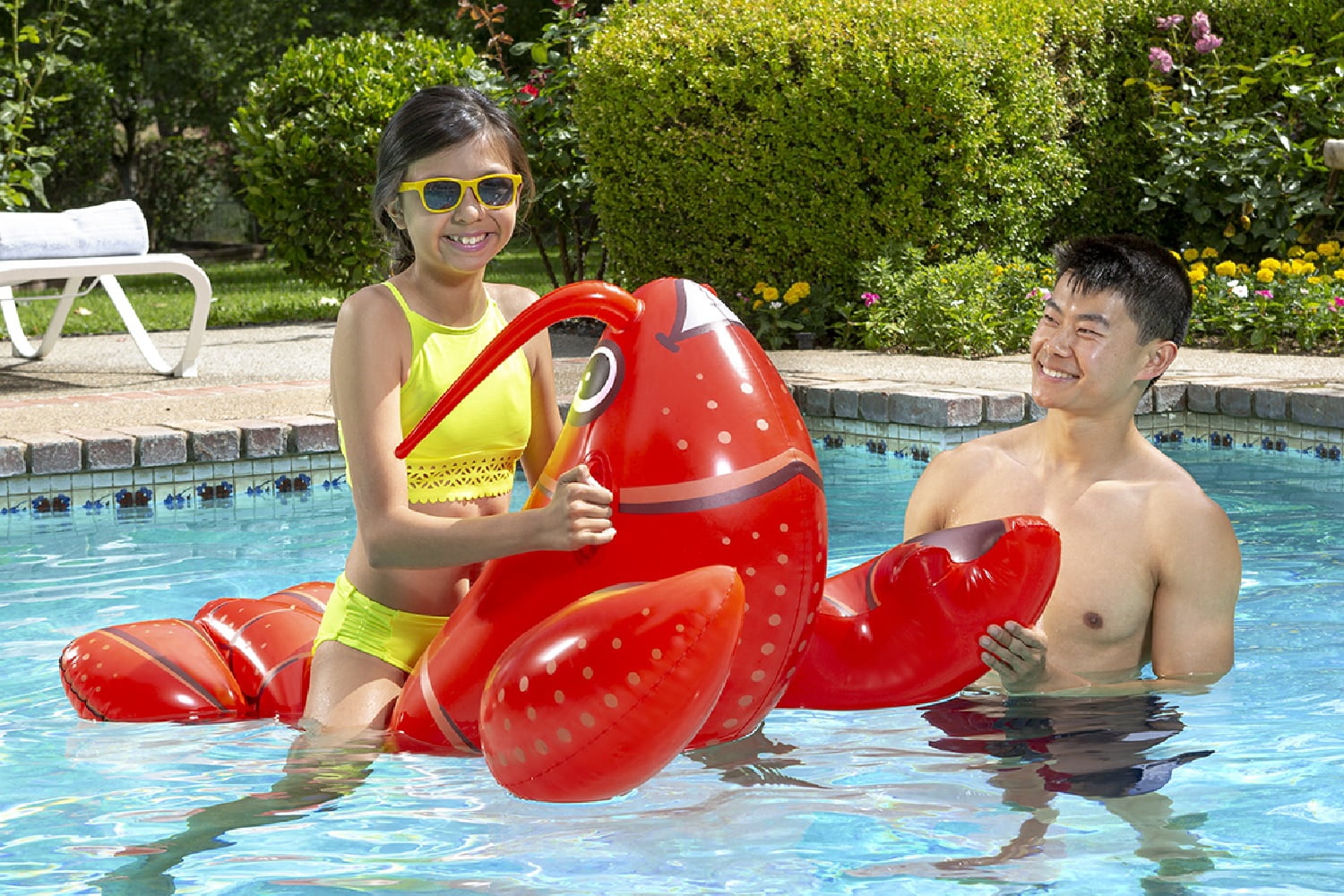 Poolmaster Lobster Rider - Inflatable Swimming Pool Float