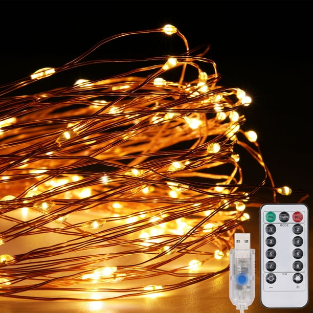 SAYFUT USB String Lights Powered Copper Wire LED Lights Flexible