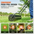 thumbnail image 6 of VEVOR 35in Lawn Roller, Yard Roller with 17 gal  Sand & Water Filled Capacity, Steel Sod Roller with Easy-turn Plug and U-Shaped Ergonomic Handle for Lawn, Garden, Farm, Park, Black, 6 of 8