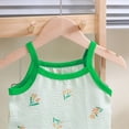 thumbnail image 4 of mgoYE Toddler Girl Clothes 3t 6M-7T Cotton Camisole Cute Tank Tops Sleeveless Undershirt Shorts Set Flower Clothes|Green 18-24 Months, 4 of 5