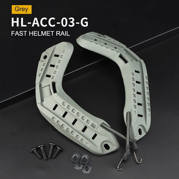1 par de adaptadores de riel de guía, riel de guía de casco profesional de nailon para casco rápido FLhrweasw Nuevo