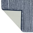 thumbnail image 5 of Mineral Spring Luxury Bath Stripe Tufted Polyester Bath Rug, Graphite Blue, 20" x 32", 5 of 7
