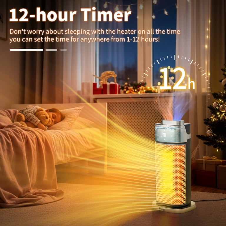 Ktaxon 1500W Portable Electric Space Heater with Adjustable