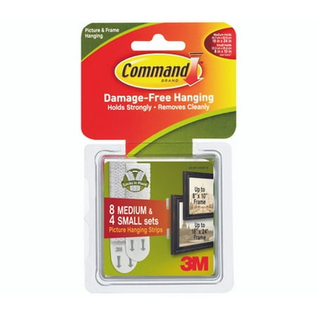 

3M 17203 Command Picture Hanging Strips Small And Medium