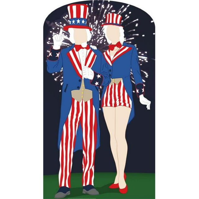 Aunt And Uncle Sam Stand-In Life-Size Cardboard Stand-Up