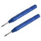 thumbnail image 1 of Uxcell 2-Pack Punzón Automático, 5.2" Herramienta de Punzón de Clavo de Acero de Alta Velocidad Cargada por Resorte para Placa de Acero/Tablero de Madera/Vidrio[Azul], 1 of 7