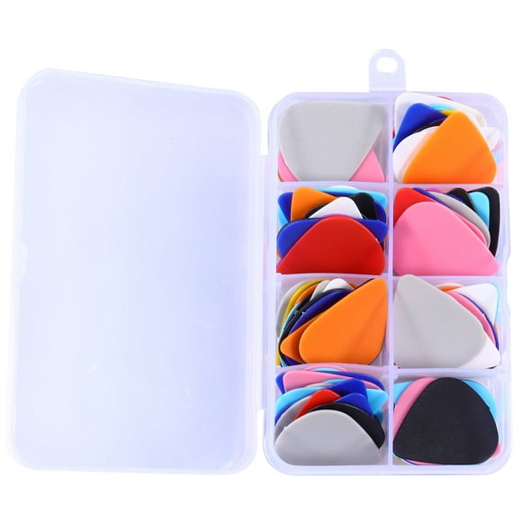 1 caja de 100 púas de guitarra esmeriladas para bajo eléctrico