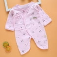 thumbnail image 2 of Newborn Infant Baby Girl Cotton Long Sleeve Romper One Piece Jumpsuit Fall Clothes Outfits, 2 of 2