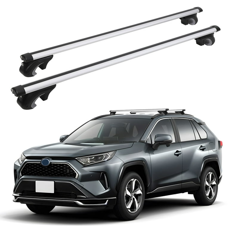 KTENME Car Roof Rack Cross Bars, Universal Fit Adjustable from 10 to 54  with Grooved Side Rails, Aluminum Cross Bar Replacement for Rooftop Cargo  Carrier Bag Kayak Bike Snowboard 