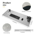thumbnail image 2 of BREENHILL Felt Desk Pad, 36" x 15.75" Light Gray Large Anti-slip Desk Mat Mouse Pad Keyboard Mat for Office Home, 2 of 6