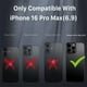 thumbnail image 5 of Funda Case MYBAT Maverick Mag clip para iPhone 16 PRO MAX - Negra con mica, 5 of 9