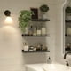 thumbnail image 5 of Estante, repisa, organizador colgante de pared, separador flotante, diseño minimalista moderno, estructura metálica, altura ajustable, ideal para baño, cocina y sala de estar, gran, 5 of 8