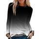 thumbnail image 3 of Camisas Para Mujer Casual Cuello Redondo Manga Larga Impreso Camisa Suelta Blusa Tops Odeerbi ODB129433, 3 of 5
