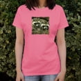thumbnail image 2 of Cute Raccoons Curiosity Women's Novelty T-Shirt, 2 of 5