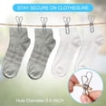 thumbnail image 4 of 40PCS Stainless Steel Clothes Pins, 2 Inch Strong Grip Durable Clothespins, Multi-Purpose Metal Utility Clips for Laundry, Clothesline, Home Decor, Kitchen, Outdoor Camping, Office, 4 of 7
