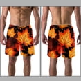 thumbnail image 3 of luoweisi Men's Beach Shorts Quick Dry Swim Trunks with Mesh Lining Maple Leaf L, 3 of 5