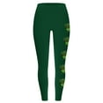 thumbnail image 4 of lcziwo Today Sales, St Patricks Day Leggings for Women High Waisted Tummy Control Workout Leggings Trendy Shamrock Leaves Print Irish Green Soft Yoga Pants Army Green XXL, 4 of 5
