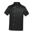 thumbnail image 4 of Chaqueta de chef de manga corta para restaurante y hotel. Black XL, 4 of 9