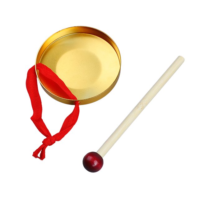 Hand Gong Portable Mini Metal Gong Toy Instrumento de Percusión Tradicional Chino con Mazo de Madera ANGGREK Otros