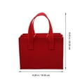 thumbnail image 2 of FUTUREORYY 2Ud Bolsa Tote De Fieltro Para Vino Con Compartimentos Y Asa Resistente Roja, 2 of 6