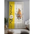 thumbnail image 2 of Sheer Curtains 84 Inches Long, Bees Gnomes Semi Sheer Curtains Light Filtering Window Treatment, Summer Watercolor Farmhouse Daisy Flower Privacy Voile Drapes for Living Room Bedroom 52x84 Inch, 2 of 7