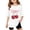 White, variant on ibiyuan Girls T Shirt Girls Floral Cherry Print Short Sleeve Tee Lightweight Summer Casual Top Comfortable Fit Everyday Wear Pink