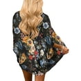 thumbnail image 4 of Frontwalk Women Kimono Cardigan Summer Casual Chiffon Cover Up Open Front Kaftan, 4 of 8