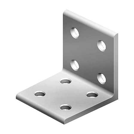 Fath InsideCrnrBrckt,Alum,Gry,3in,227/32in 093WD7676