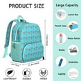 thumbnail image 6 of Mermaid Starfish Student Backpack – Beach Seashells Seahorse Fish Creatures Ocean Anchor Sea Marine Coral Tropical Seaside Nautical Summer Sand Vintage Design, 6 of 6