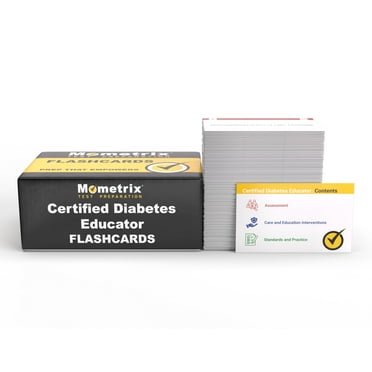 Certified Diabetes Educator Study Cards 2025-2026: CDCES Exam Prep Review and Practice Test Questions [Full Color Cards]