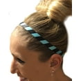 thumbnail image 2 of IT'S RIDIC! Black & Blue No Slip Grip/Non-Slip Sports/Athletic Slim Sports Headband, 2 of 3