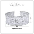 thumbnail image 2 of AFFY Open Cuff Bracelet For Women In 925 Sterling Silver Plain Jewelry Gift For Her 7.25 Inches 35.0g, 2 of 6