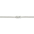 thumbnail image 3 of White Sterling Silver necklace Box chain 16 in 1.75 mm, 3 of 5