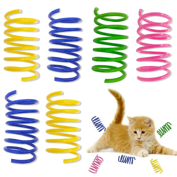 Dww-40 Pices Chat Jouets Jouet De Chat Jouet Color De Chat Interactif Chat Jouets Jouets Pour Chaton Chaton Printemps Jouet De Ressorts En Plastique I