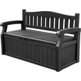 thumbnail image 1 of Homall 80 Gallon Storage Bench Outdoor Indoor, Durable All-Weather Seating with Hidden Storage, Lockable Deck Box for Garden, Patio, Poolside，Black, 1 of 7