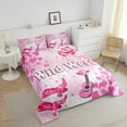 thumbnail image 4 of Erosebridal Guitar Boots Bedding Sets Full with Comforter,Disco Ball Duvet Insert,Western Theme Comforter Sets Full Size,Microfiber Music Room Decorative,Reversible,3pcs, 4 of 8