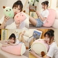 thumbnail image 4 of AIXINI 13.7 inch Boba Stuffed Plushie Bubble Tea Plush Pillow Cartoon Cylindrical Milk Boba Tea Cup Pillow, Super Soft Kawaii Hugging Cushion-pink, 4 of 5