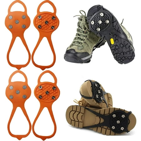 Non Slip Gripper Spike, Ice Grippers Traction Cleats Snow for Shoes and ...