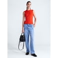 thumbnail image 3 of Free Assembly Women's Ruffle Trim Pointelle Sweater Shell, Lightweight, Sizes XS-XXL, 3 of 7
